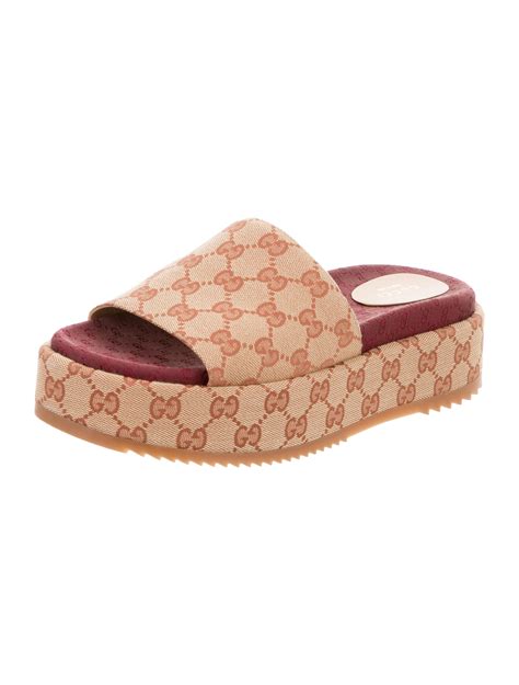 gucci lilac slides|Gucci platform slide sandals women.